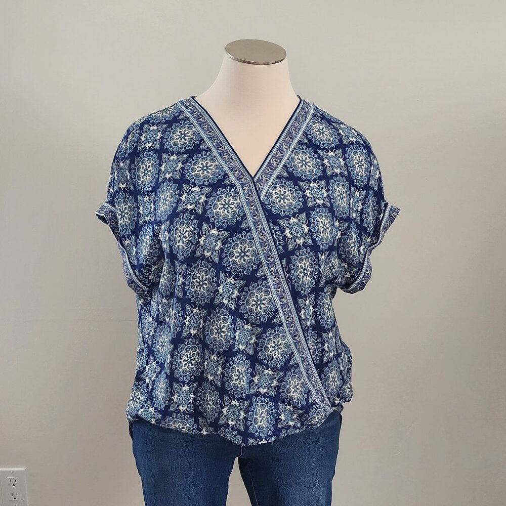 Max Studio Surplice Blouse 2X